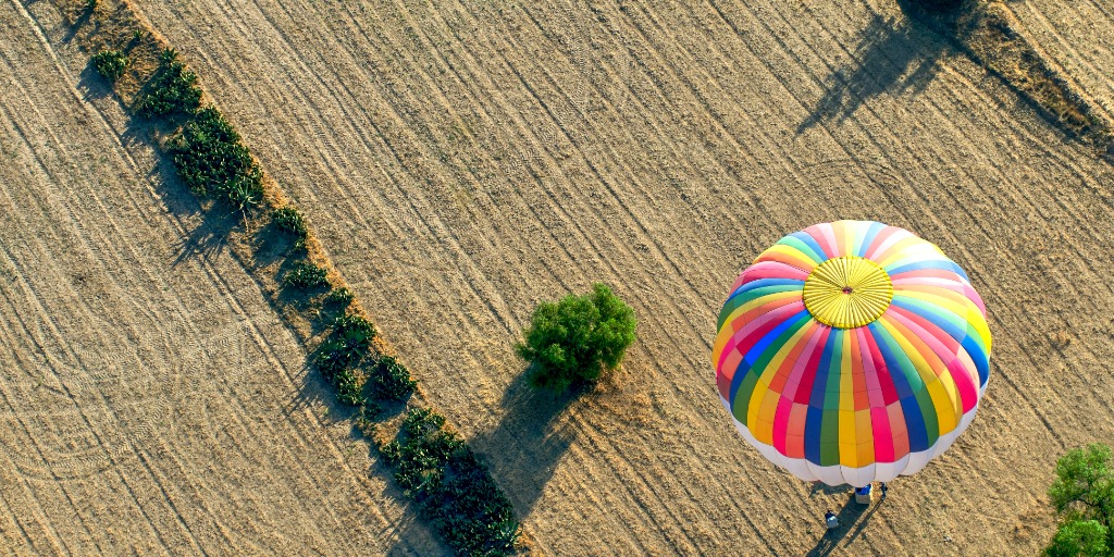 Understanding the landing of a hot air balloon