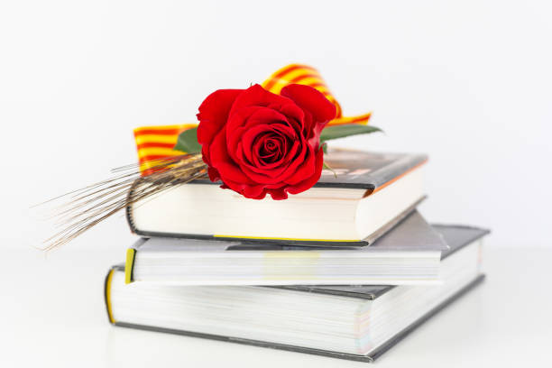 roses and books Sant Jordi Catalonia